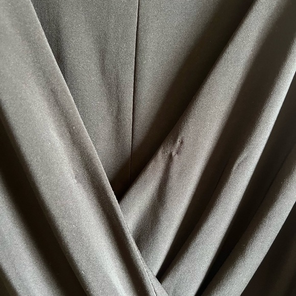 Vintage Lauren by Ralph Lauren Black Faux Wrap Dress - Picture 7 of 8